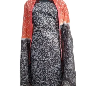Batik Printed Three Pieces (Free Size)